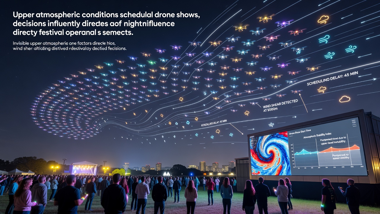 How Upper Atmospheric Conditions Shape Drone Show Scheduling at Nighttime Festivals