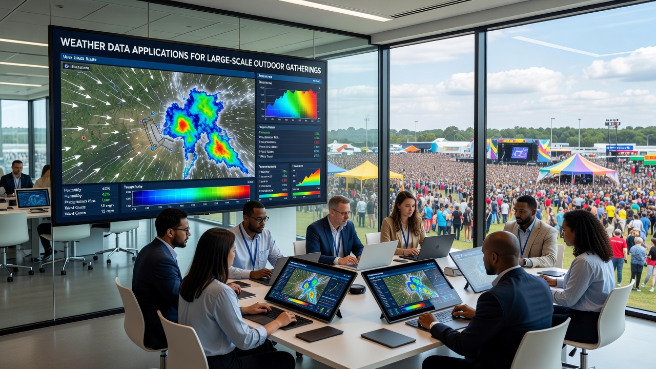 Weather Data Applications in Optimizing Large Scale Outdoor Gatherings